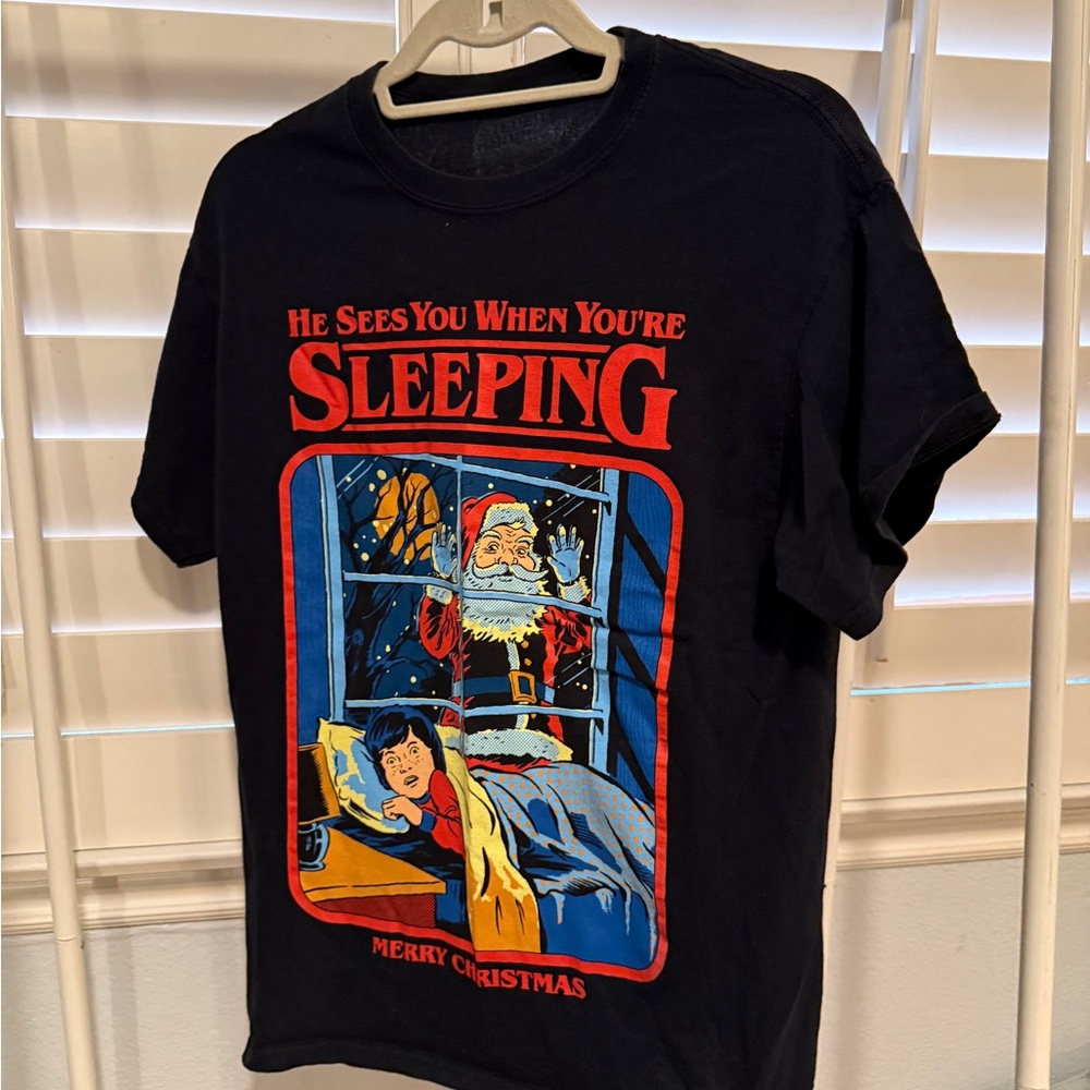 Gildan Black T-Shirt with Red Graphic